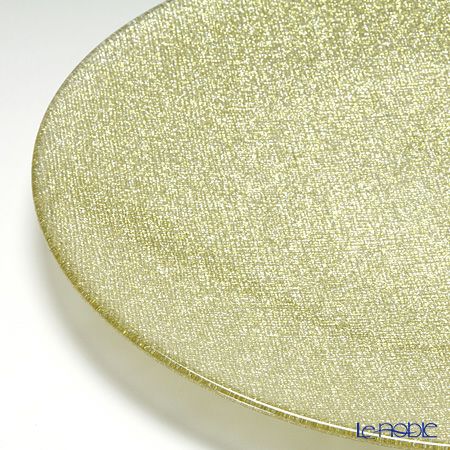 Vetro Felice ヴェトロ フェリーチェ グリッター プレート 28cm ニューゴールド 4枚セット