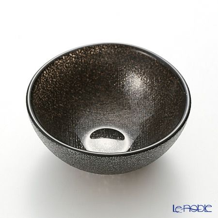 Vetro Felice ヴェトロ フェリーチェ グリッター ミニボウル 9cm ダークグレイ 6個セット