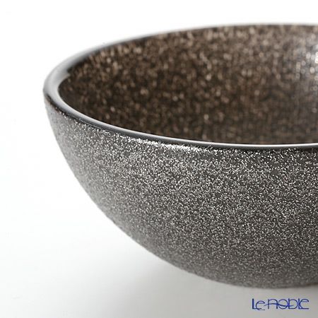 Vetro Felice ヴェトロ フェリーチェ グリッター ミニボウル 9cm ダークグレイ 6個セット