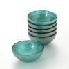 Vetro Felice ヴェトロ フェリーチェ グリッター ミニボウル 9cm アクアブルー 6個セット