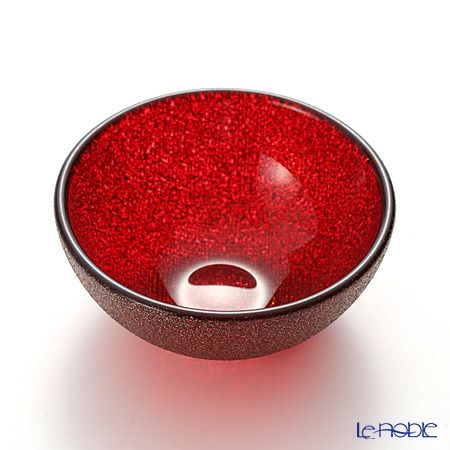 Vetro Felice ヴェトロ フェリーチェ グリッター ミニボウル 9cm レッド 4個セット