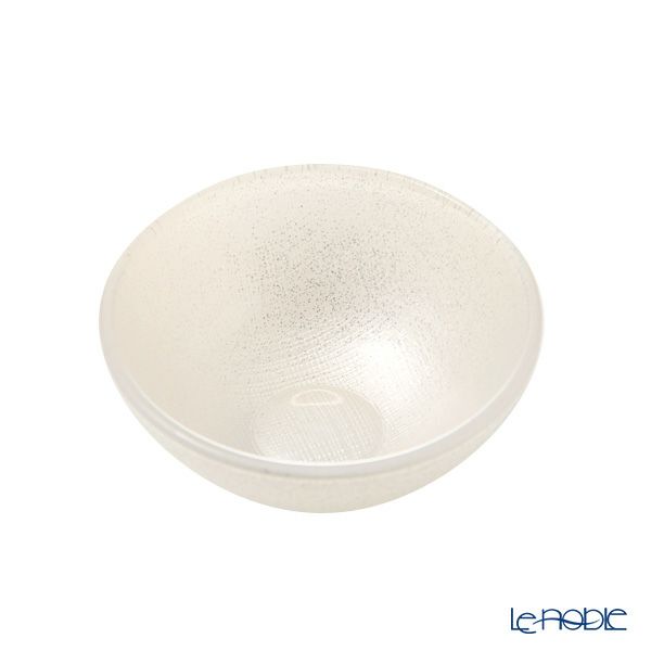 Vetro Felice ヴェトロ フェリーチェ グリッター ミニボウル 9cm ホワイト 4個セット