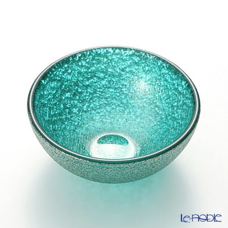 Vetro Felice ヴェトロ フェリーチェ グリッター ミニボウル 9cm アクアブルー 4個セット
