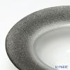 Vetro Felice ヴェトロ フェリーチェ グリッター リムボウル 19.5cm ダークグレイ＆クリア 4個セット
