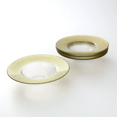 Vetro Felice ヴェトロ フェリーチェ グリッター リムボウル 19.5cm