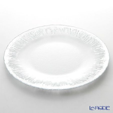 Vetro Felice ヴェトロ フェリーチェ フラッシュ プレート 33cm クリア＆シルバー 6／12 6枚セット
