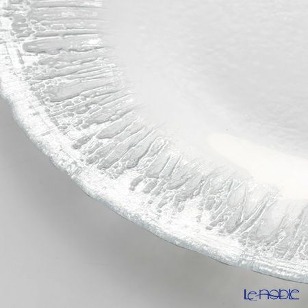 Vetro Felice ヴェトロ フェリーチェ フラッシュ プレート 33cm クリア＆シルバー 6／12 6枚セット