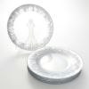 Vetro Felice ヴェトロ フェリーチェ フラッシュ プレート 33cm クリア＆シルバー 6／12 6枚セット