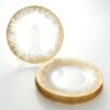 Vetro Felice ヴェトロ フェリーチェ フラッシュ プレート 33cm クリア＆ゴールド 6／12 6枚セット