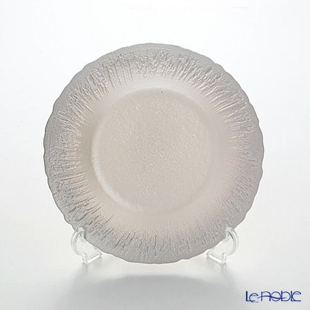 Vetro Felice ヴェトロ フェリーチェ フラッシュ プレート 21.5cm ホワイトパール＆ジンジャー 4枚セット