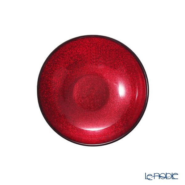 Vetro Felice ヴェトロ フェリーチェ グリッター ロウボウル 14cm レッド ペア