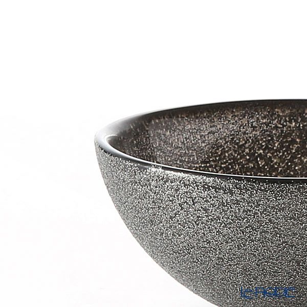 Vetro Felice ヴェトロ フェリーチェ グリッター ロウボウル 14cm ダークグレイ ペア