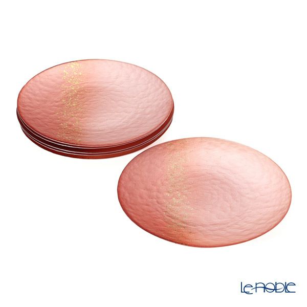 Vetro Felice ヴェトロ フェリーチェ ホライズン プレート 28cm ピンク 6枚セット