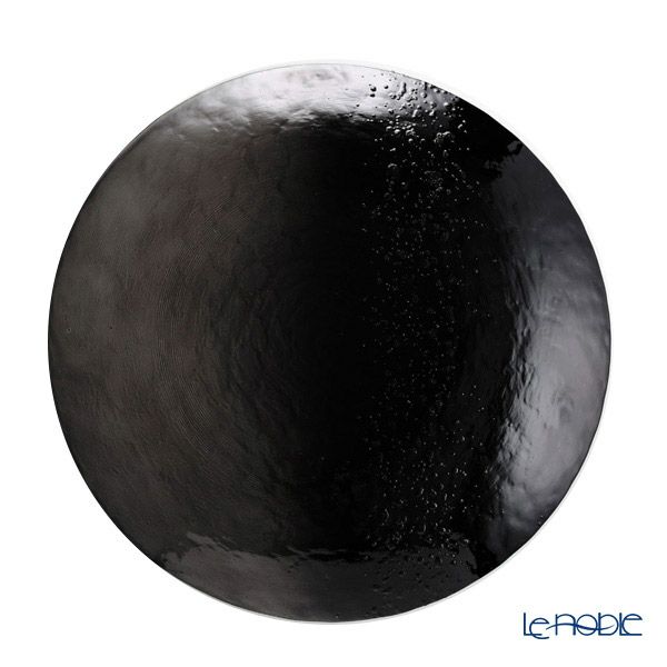 Vetro Felice ヴェトロ フェリーチェ ホライズン プレート 28cm ブラック 6枚セット