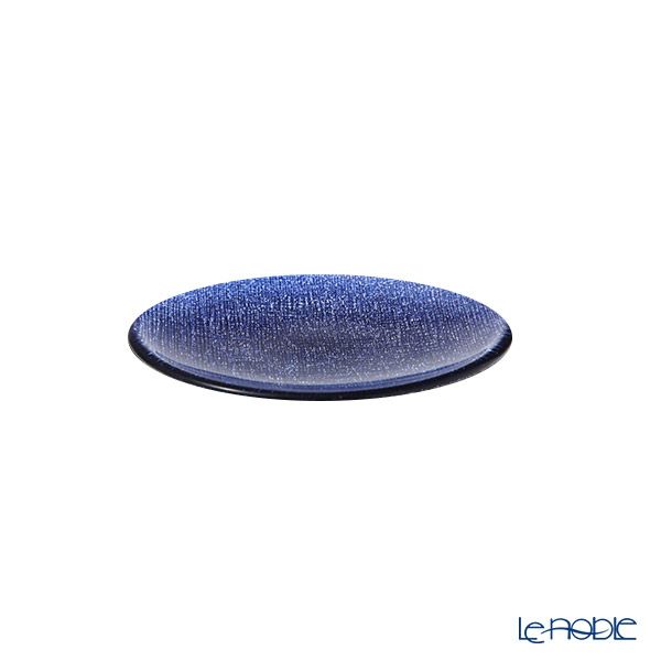 Vetro Felice ヴェトロ フェリーチェ グリッター プレート 14cm ダークブルー 4枚セット
