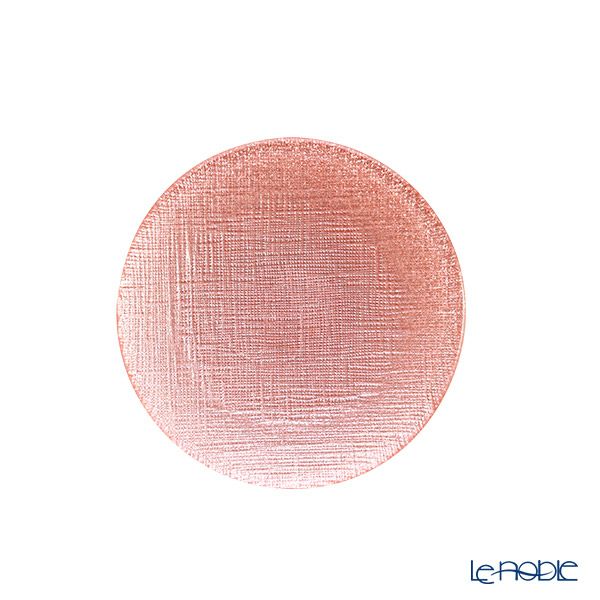 Vetro Felice ヴェトロ フェリーチェ グリッター プレート 14cm ヴィンテージローズピンク 4枚セット