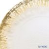 Vetro Felice ヴェトロ フェリーチェ フラッシュ プレート 15cm クリア＆ゴールド 4枚セット