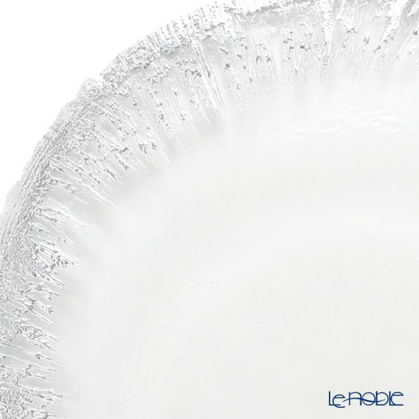 Vetro Felice ヴェトロ フェリーチェ フラッシュ プレート 15cm クリア＆シルバー 4枚セット