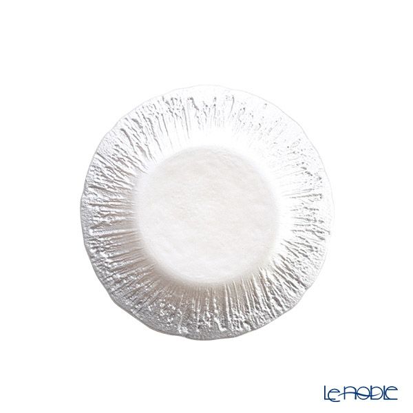 Vetro Felice ヴェトロ フェリーチェ フラッシュ プレート 15cm ホワイトパール＆ジンジャー 4枚セット