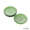 Vetro Felice ヴェトロ フェリーチェ グリッター プレート 14cm ライトグリーン 4枚セット