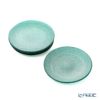 Vetro Felice ヴェトロ フェリーチェ グリッター プレート 14cm アクアブルー 4枚セット