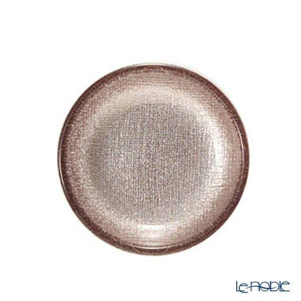 Vetro Felice ヴェトロ フェリーチェ グリッター ミニプレート／豆皿 9cm ジンジャー 4枚セット