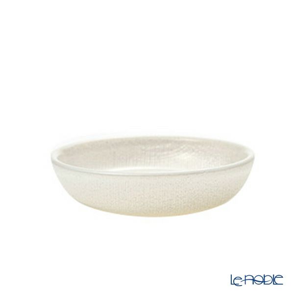 Vetro Felice ヴェトロ フェリーチェ グリッター ミニプレート／豆皿 9cm ホワイト 4枚セット