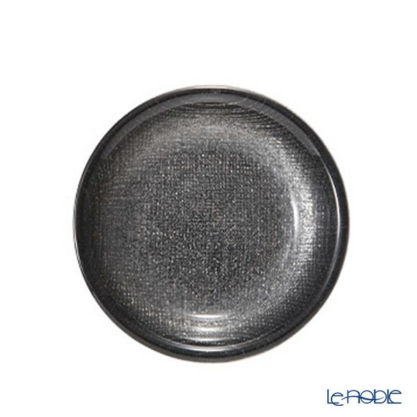 Vetro Felice ヴェトロ フェリーチェ グリッター ミニプレート／豆皿 9cm ダークグレイ 4枚セット