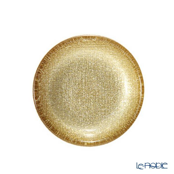 Vetro Felice ヴェトロ フェリーチェ グリッター ミニプレート／豆皿 9cm ニューゴールド 4枚セット