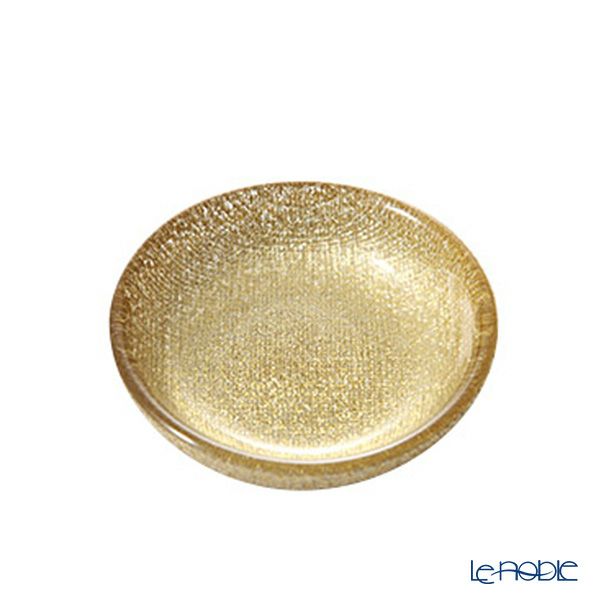 Vetro Felice ヴェトロ フェリーチェ グリッター ミニプレート／豆皿 9cm ニューゴールド 4枚セット