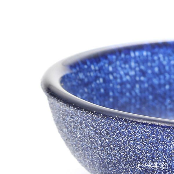Vetro Felice ヴェトロ フェリーチェ グリッター ミニプレート／豆皿 9cm ダークブルー 4枚セット