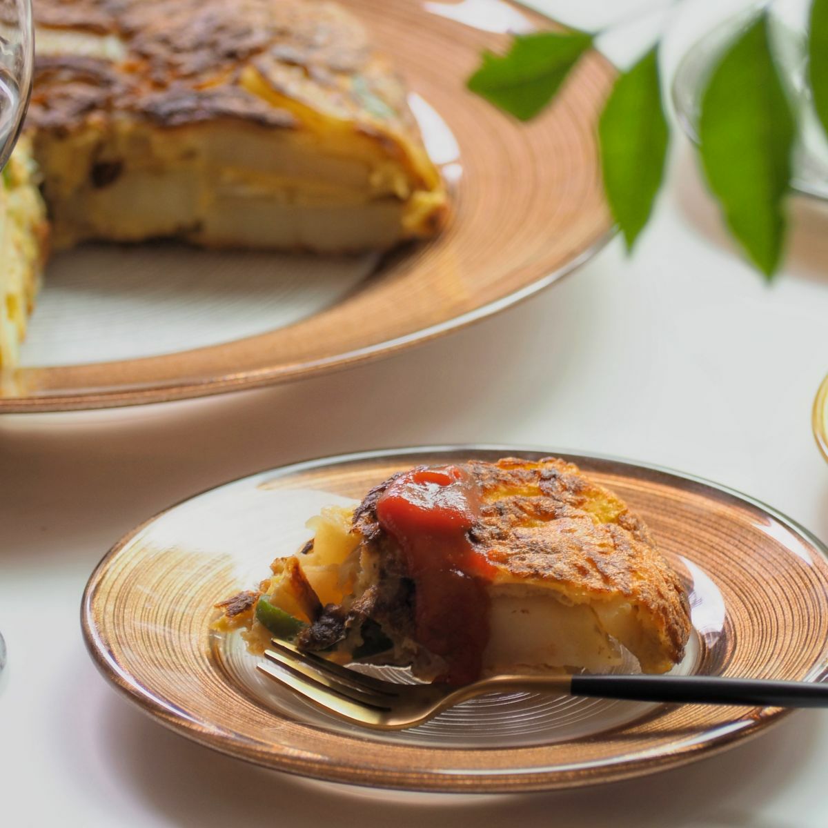 Vetro Felice ヴェトロ フェリーチェ サークル プレート 15cm ブラウン 4枚セット