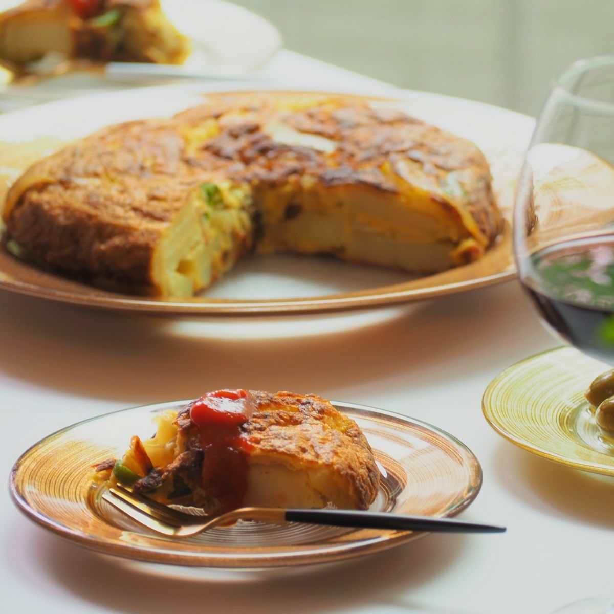 Vetro Felice ヴェトロ フェリーチェ サークル プレート 15cm ブラウン 4枚セット