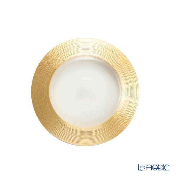 Vetro Felice ヴェトロ フェリーチェ サークル プレート 15cm ゴールド 4枚セット