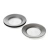 Vetro Felice ヴェトロ フェリーチェ サークル プレート 21cm グレー 4枚セット