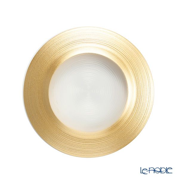 Vetro Felice ヴェトロ フェリーチェ サークル プレート 21cm ゴールド 4枚セット