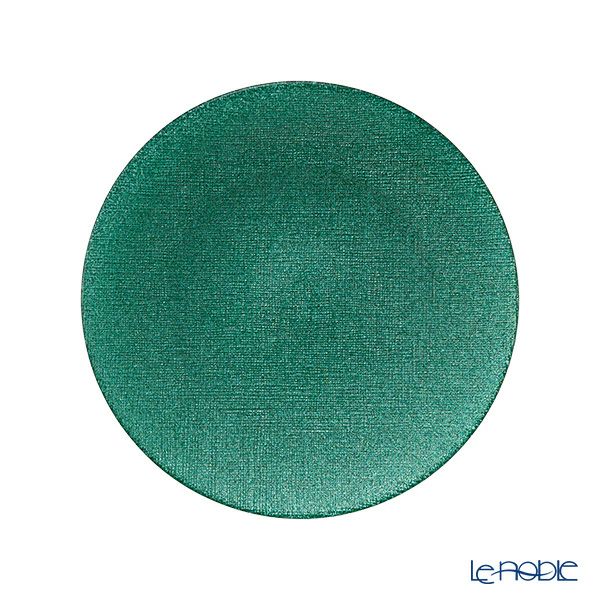 Vetro Felice ヴェトロ フェリーチェ グリッター プレート 21cm アクアブルー 4枚セット