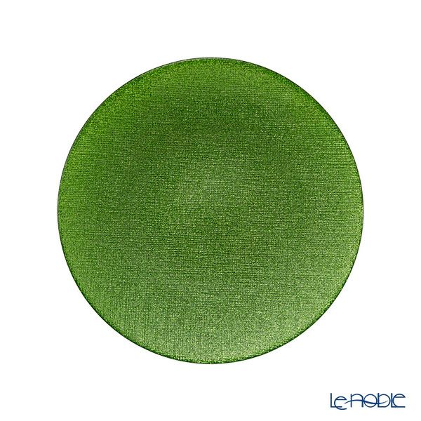 Vetro Felice ヴェトロ フェリーチェ グリッター プレート 21cm ライトグリーン 4枚セット