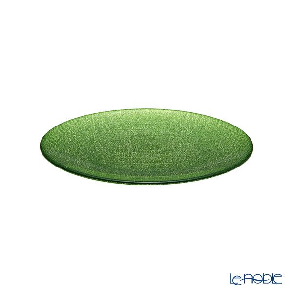 Vetro Felice ヴェトロ フェリーチェ グリッター プレート 21cm ライトグリーン 4枚セット