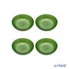 Vetro Felice ヴェトロ フェリーチェ グリッター ミニプレート／豆皿 9cm ライトグリーン 4枚セット