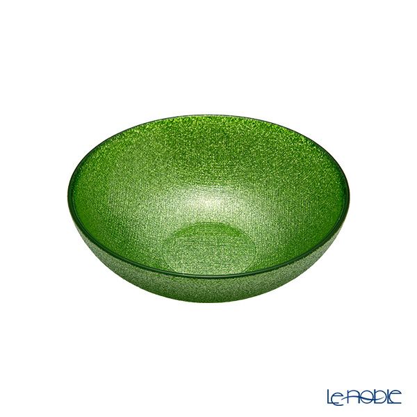 Vetro Felice ヴェトロ フェリーチェ グリッター ロウボウル 14cm ライトグリーン ペア