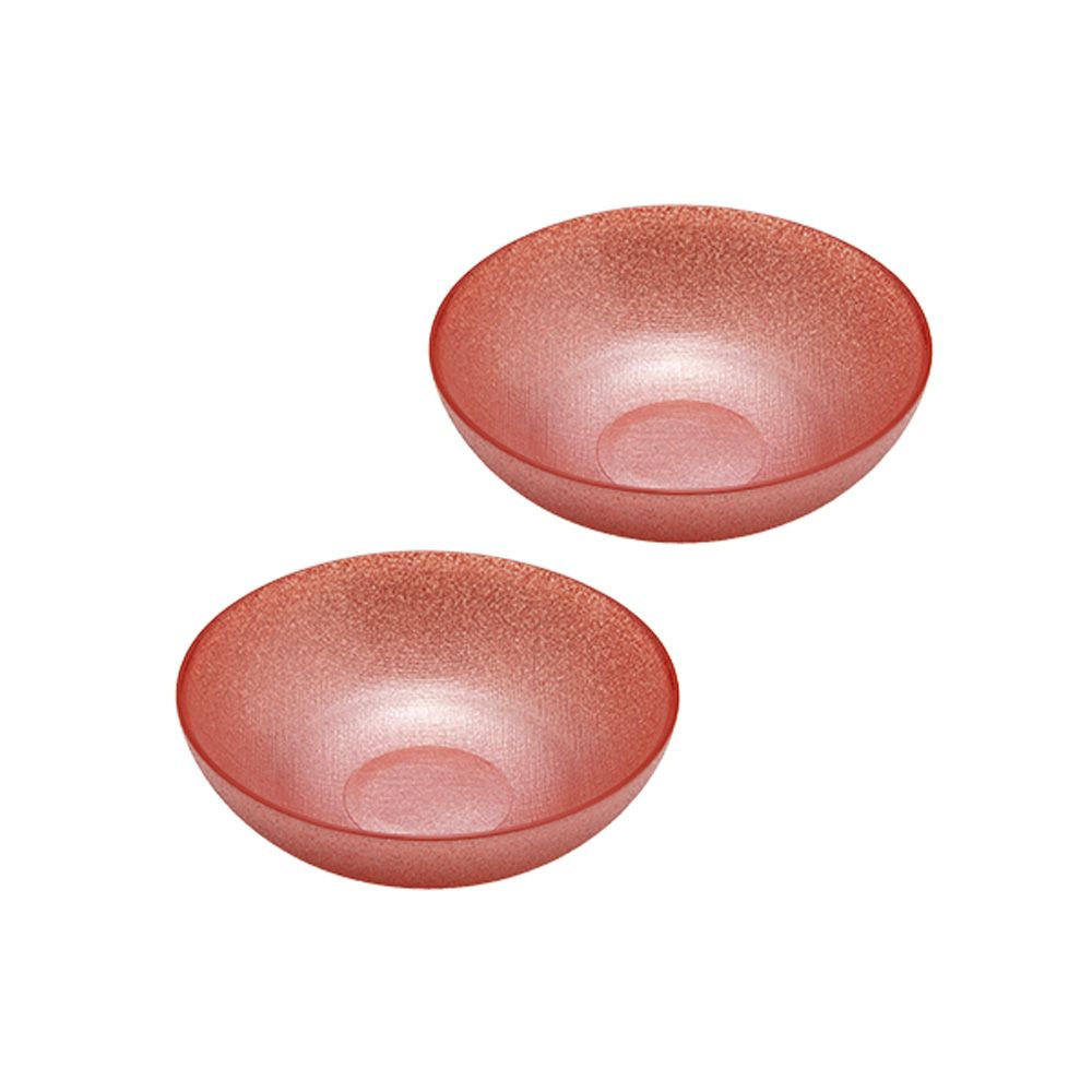 Vetro Felice ヴェトロ フェリーチェ グリッター ロウボウル 14cm ヴィンテージローズピンク ペア