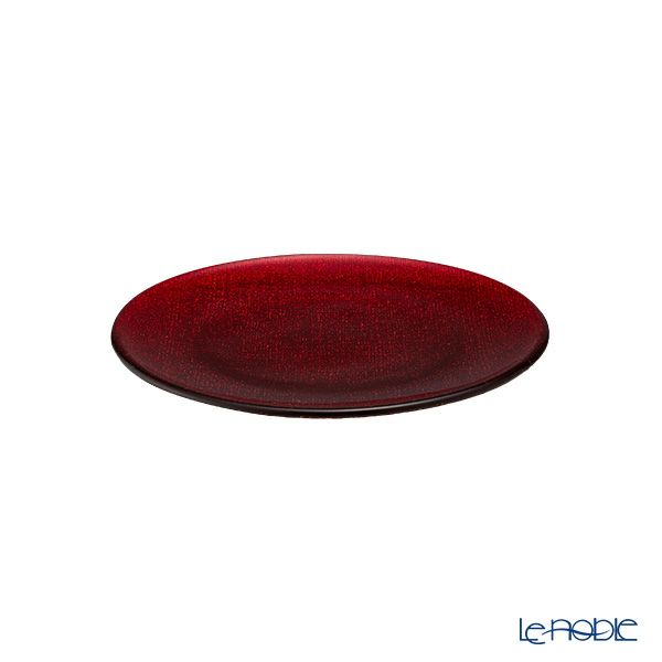 Vetro Felice ヴェトロ フェリーチェ グリッター プレート 17cm レッド 323917B G003 ペア