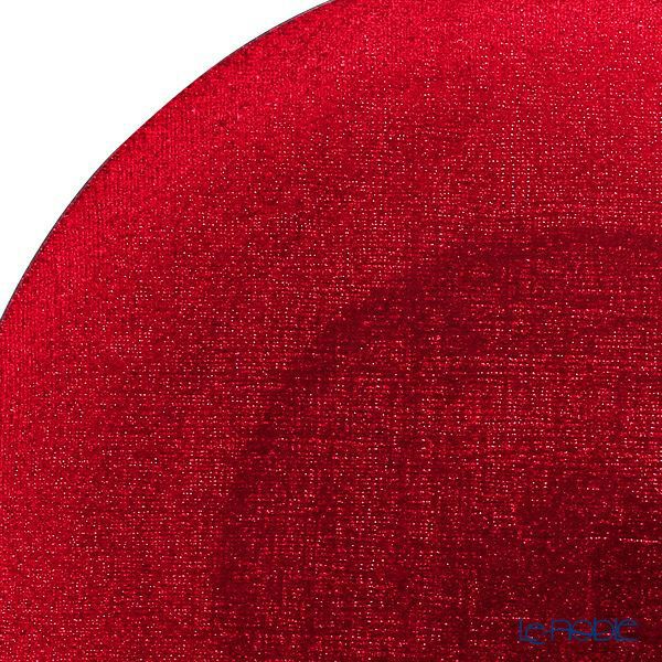Vetro Felice ヴェトロ フェリーチェ グリッター プレート 17cm レッド 323917B G003 ペア