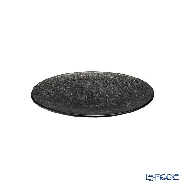 Vetro Felice ヴェトロ フェリーチェ グリッター プレート 17cm ダークグレイ 323917B G019 ペア