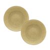Vetro Felice ヴェトロ フェリーチェ グリッター プレート 17cm ニューゴールド 323917B G022 ペア