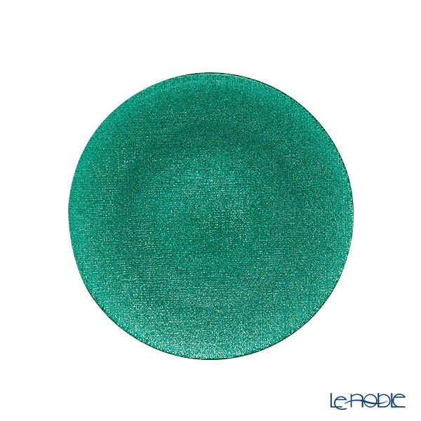 Vetro Felice ヴェトロ フェリーチェ グリッター プレート 17cm アクアブルー 323917B G053 ペア