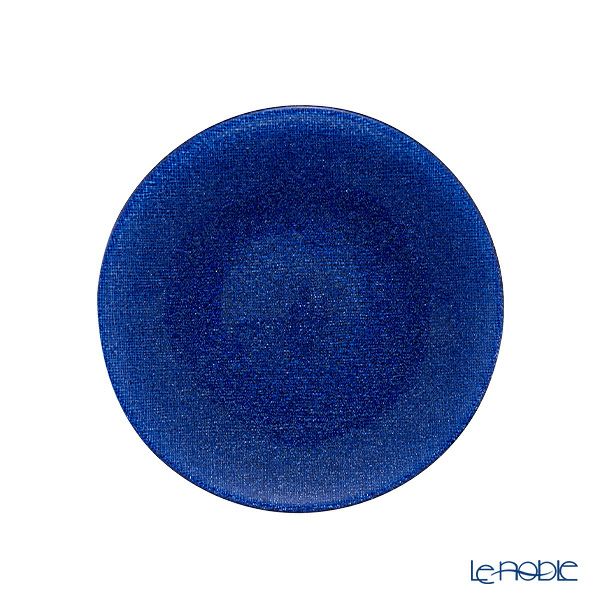 Vetro Felice ヴェトロ フェリーチェ グリッター プレート 17cm ダークブルー 323917B G059 ペア