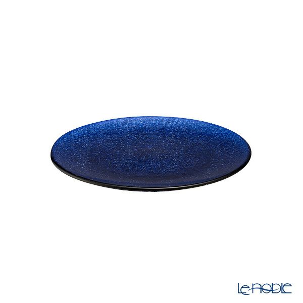 Vetro Felice ヴェトロ フェリーチェ グリッター プレート 17cm ダークブルー 323917B G059 ペア