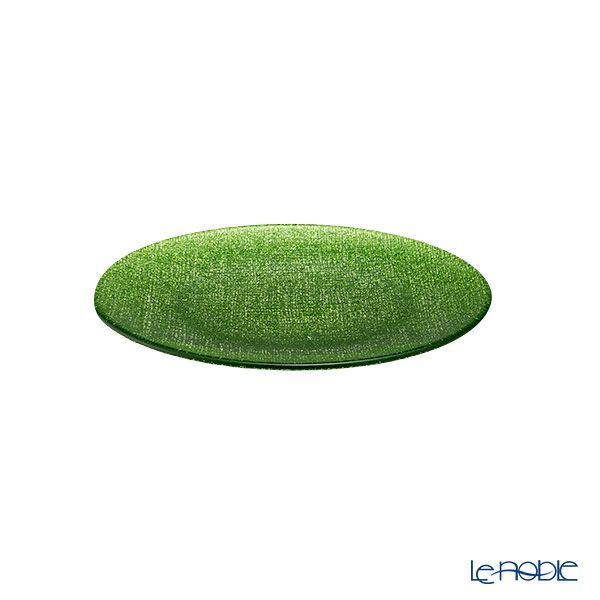 Vetro Felice ヴェトロ フェリーチェ グリッター プレート 17cm ライトグリーン 323917B G066 ペア